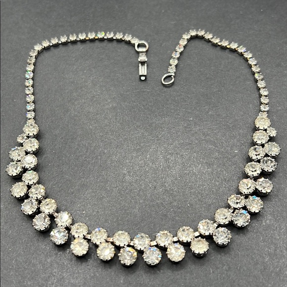 Albert Weiss Jewelry - Vintage Weiss double row rhinestone necklace